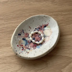 Kleine Ovale Konfetti Schmuckschale