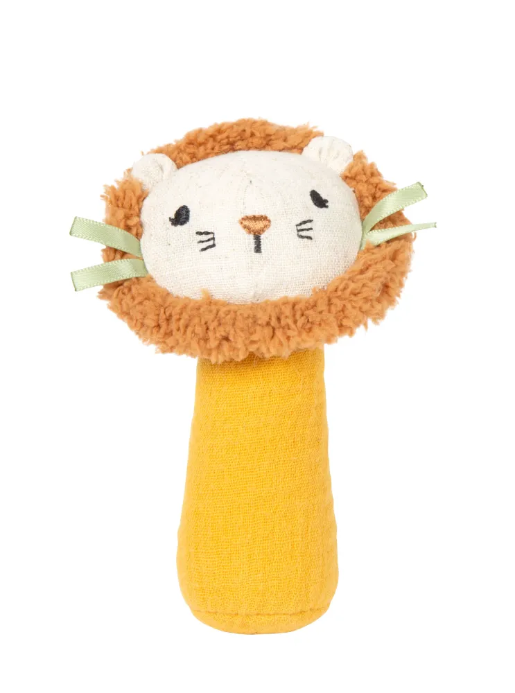 small foot Babyspielzeug kleine Rassel & Stoffgreifling „Little Lion“