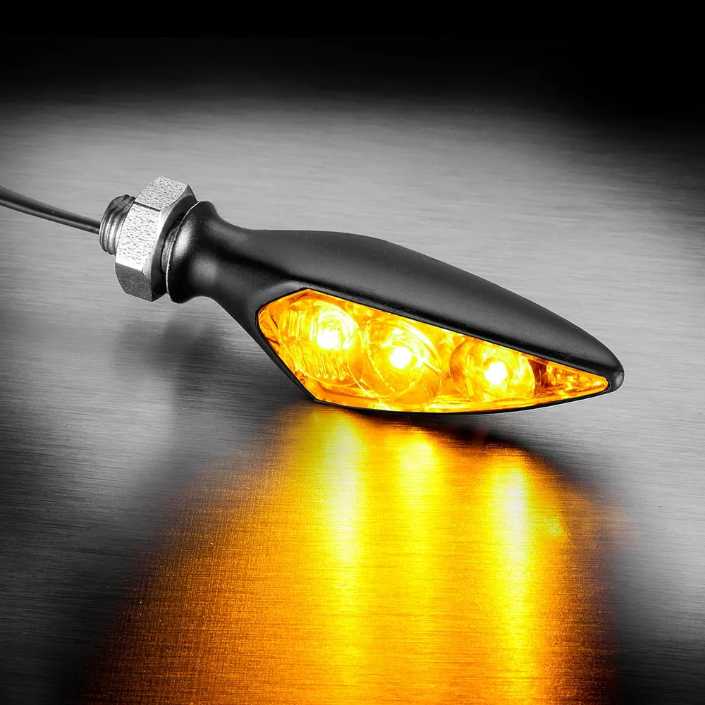 Kellermann Rhombus S Extreme | LED Blinker | mit ECE | schwarz | klar | vorne links & hinten rechts