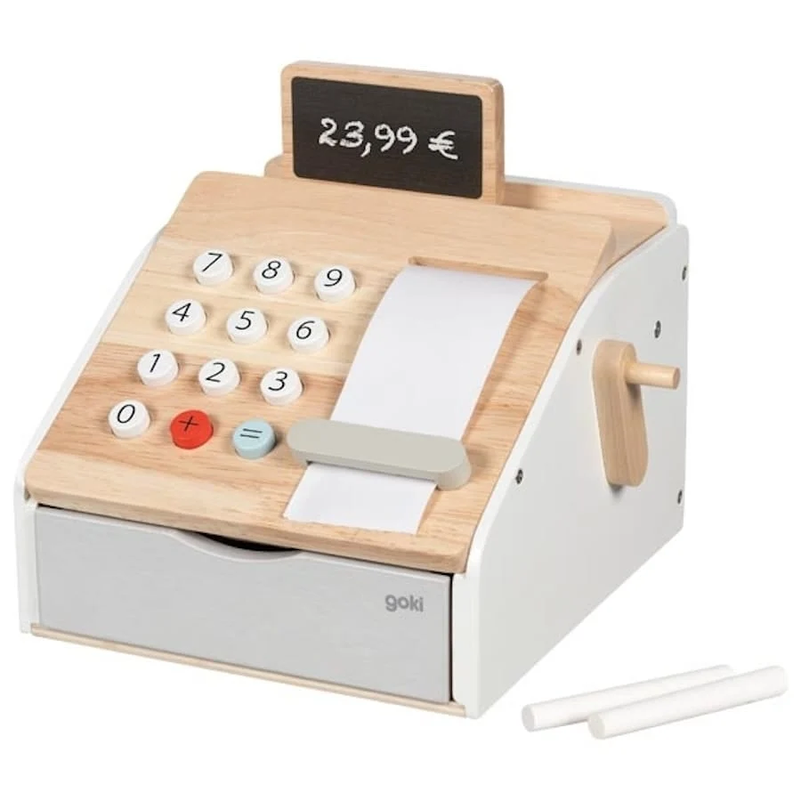 Kaufmannsladenkasse mit Geräusch beim Öffnen