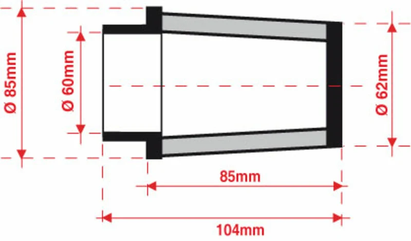 BMC Luftfilter konisch Ø 60 mm - FBSS60-85