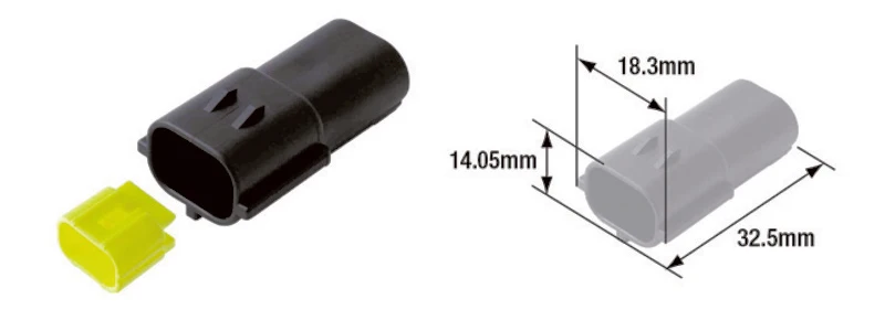 TOURMAX Steckverbinder männlich wasserdicht Typ 070 (FRA)