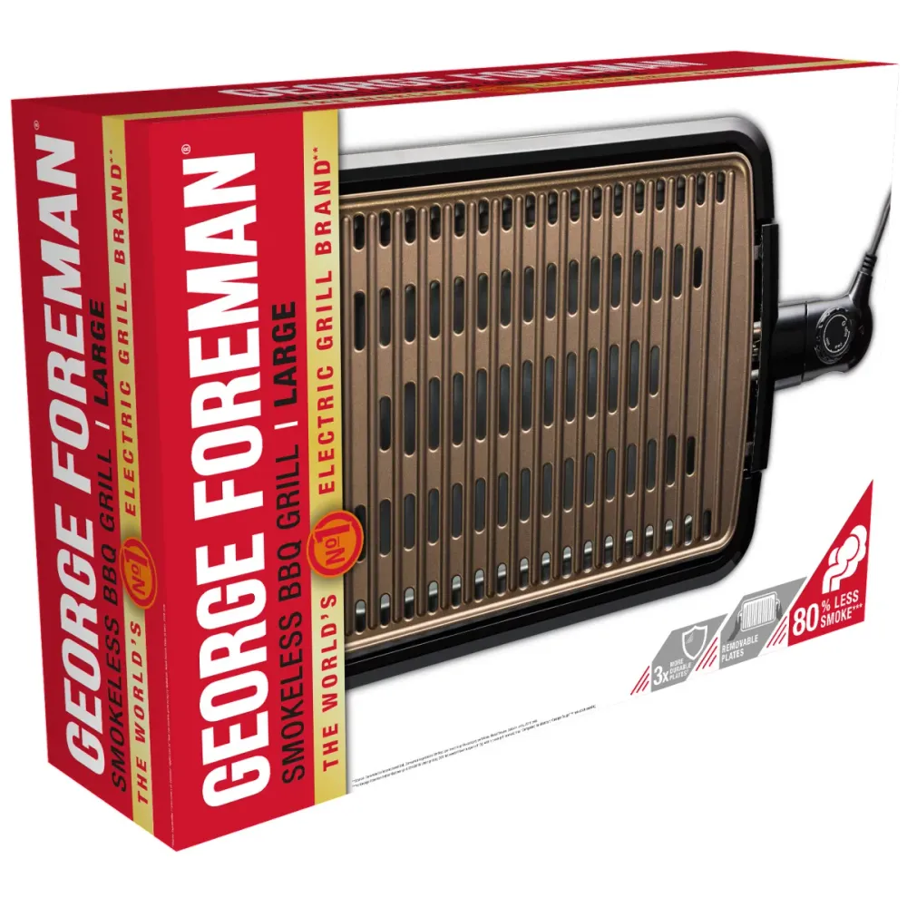 GEORGE FOREMAN BBQ Grill 25850-56 Smokeless