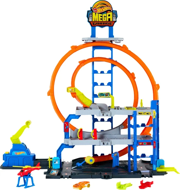 Hot Wheels City Mega Looping Garage 1 Fahrzeug