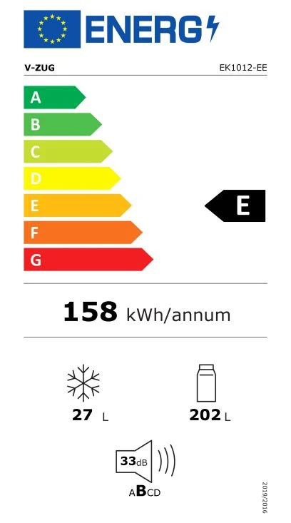 V-Zug Kühlschrank Perfect eco