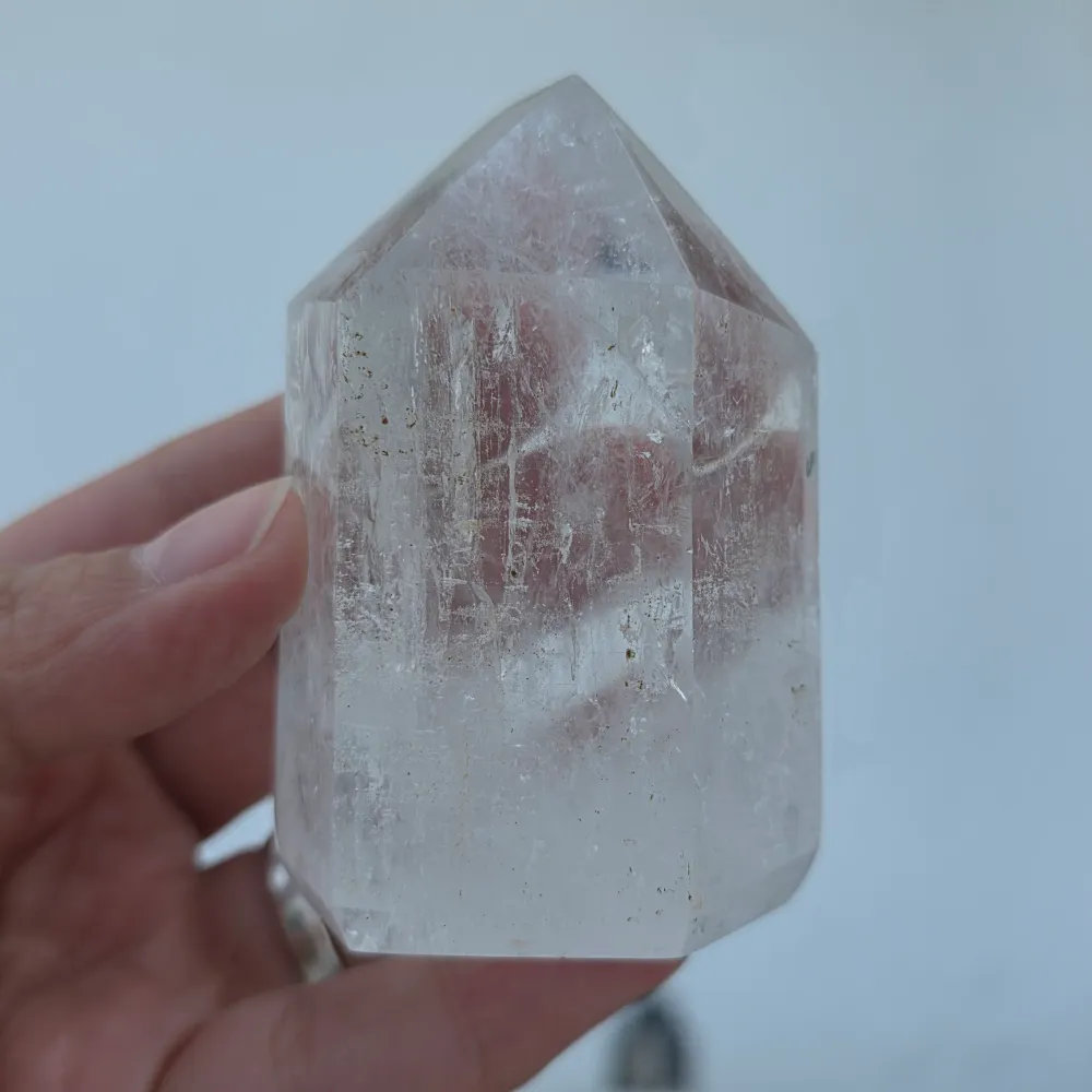 Generator/Top aus farblosem Kristall-Bergquarz | ICY 96