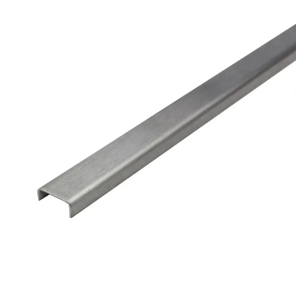 Wandanschlussprofil SHOWER-GK CONNECT Edelstahl (V2A/304) gebürstet 8mm 100cm
