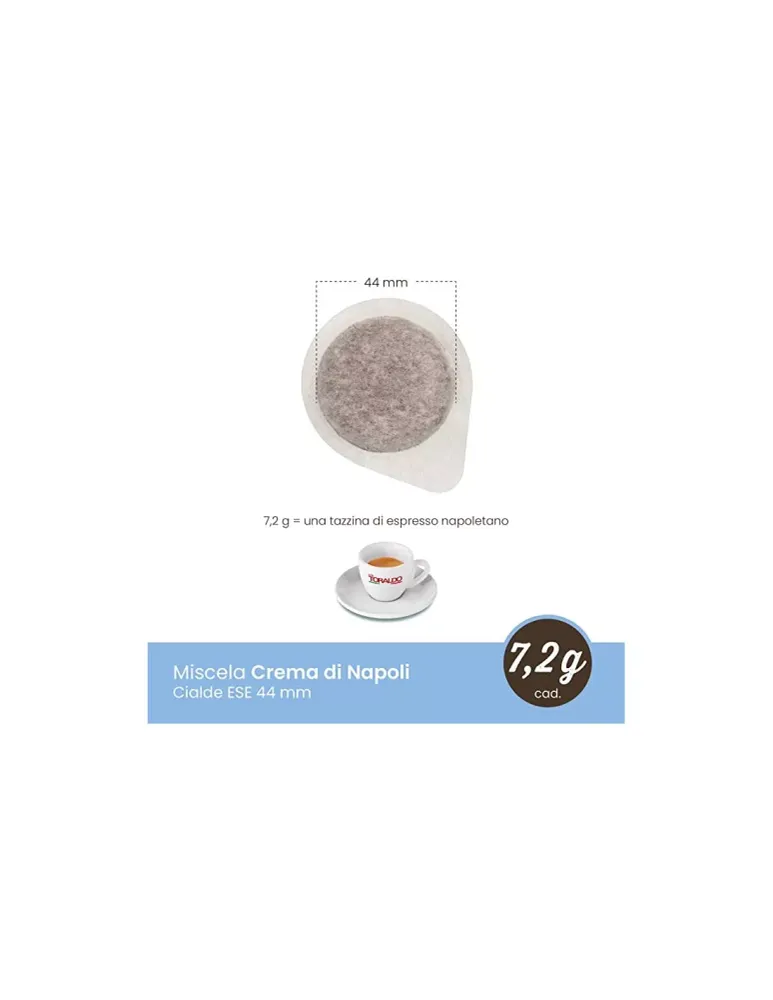 150 ESE-Pads 44 mm Toraldo-Kaffeemischung Crema di Napoli
