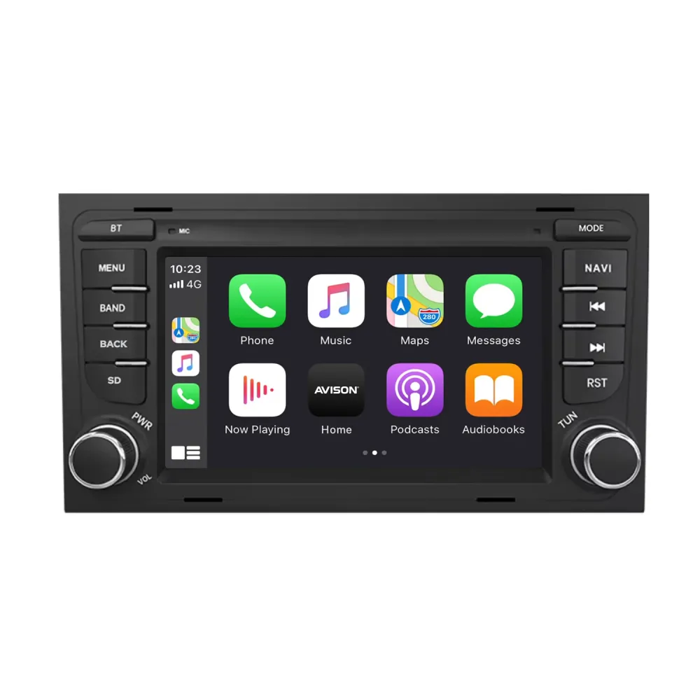 Avison Navigations-Autoradio für Audi A4 mit CarPlay, Android Auto, DAB+, Bluetooth und WLAN