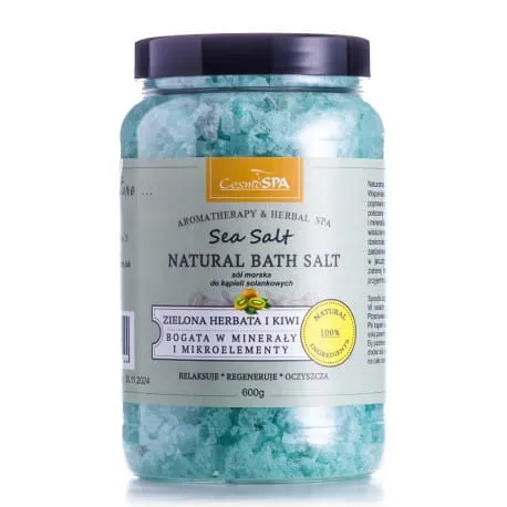 Badesalz grüner Tee und Kiwi 600g Cosmospa