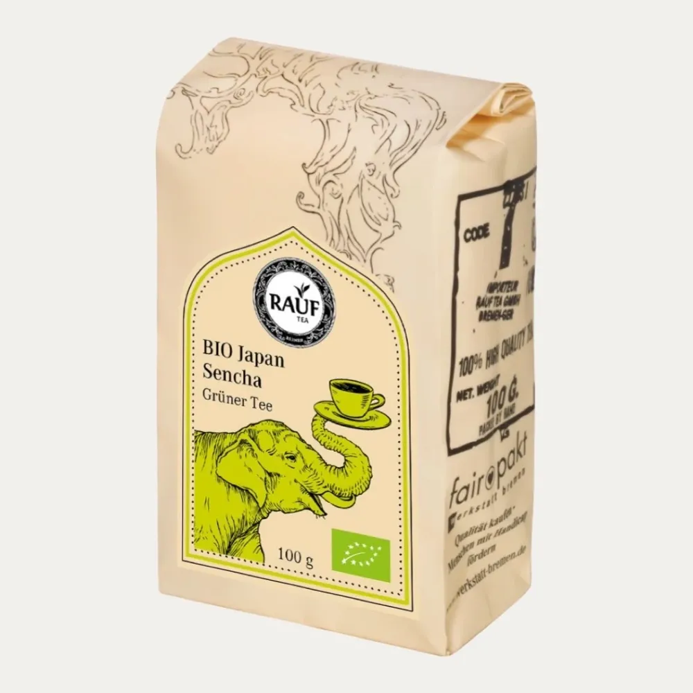 Bio Japan Sencha Grüner Tee – Rauf Tee – 100 g