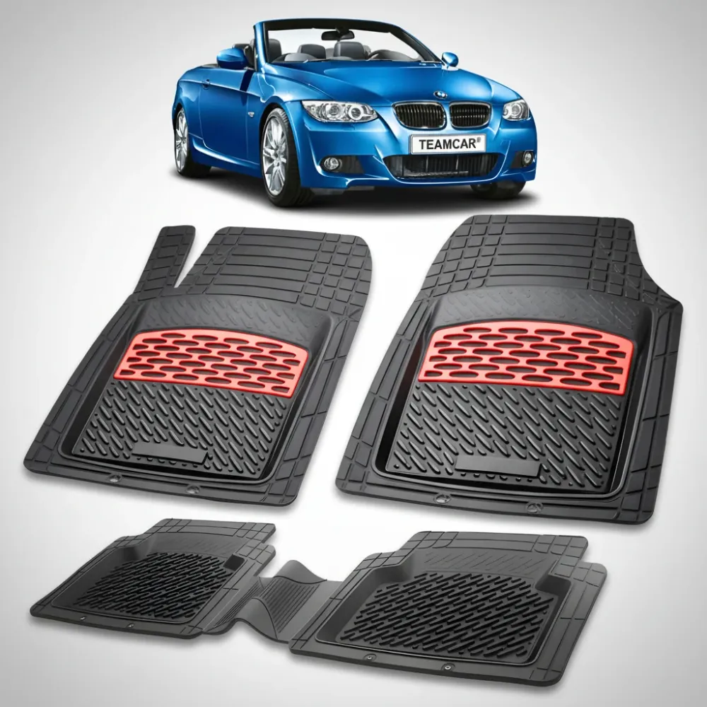 BMW 3er E93 Cabriolet Fußmatten, passend für 2007–2013 | Rot