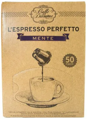 Diemme Nespresso®* kompatible Kapseln Mente Caffè Diemme
