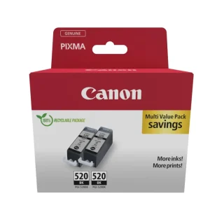 CANON Twin Pack Tinte schwarz PGI-520BKT iP 3600 2x19ml