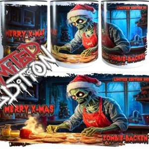 Die Zombie-Backen Weihnachtstasse / Limitierte Auflage 001-010
