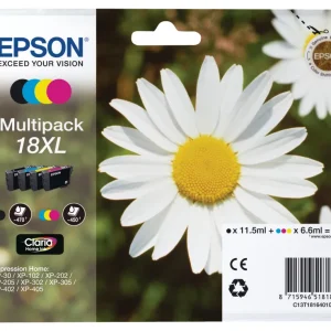 EPSON Multipack Tinte XL CMYBK T181640 XP 30/405 450/470 Seiten