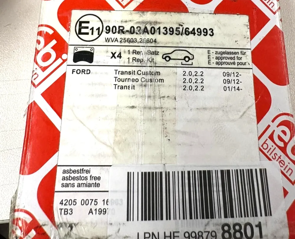 febi bilstein 16963 Bremsbelagsatz