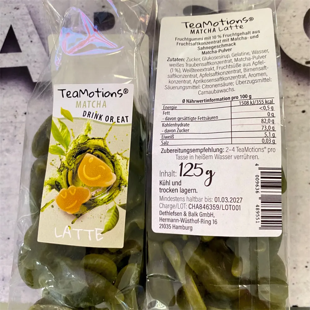 Fruchtgummis Matcha-Latte 125g