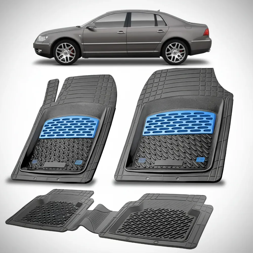 Fußmatten Wannenform, passend für Volkswagen Phaeton 2002–2007 – Blau