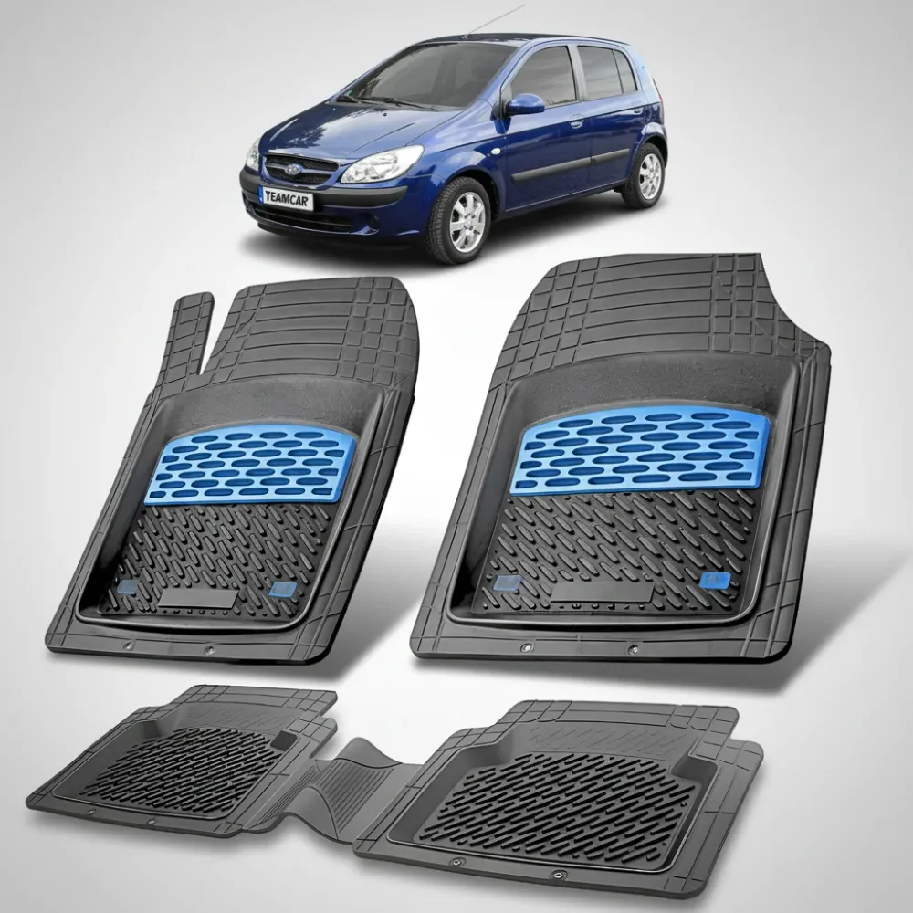 Gummifußmatten für Hyundai Getz (2002–2011) – Blau