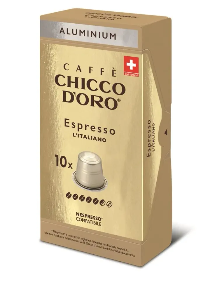 Kaffeekapseln Nespresso* kompatibel Espresso Italiano ALU 10 Kapseln