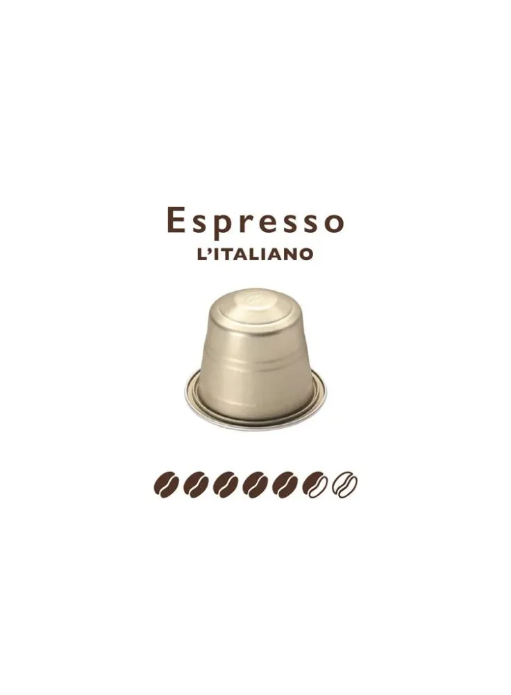 Kaffeekapseln Nespresso* kompatibel Espresso Italiano ALU 10 Kapseln
