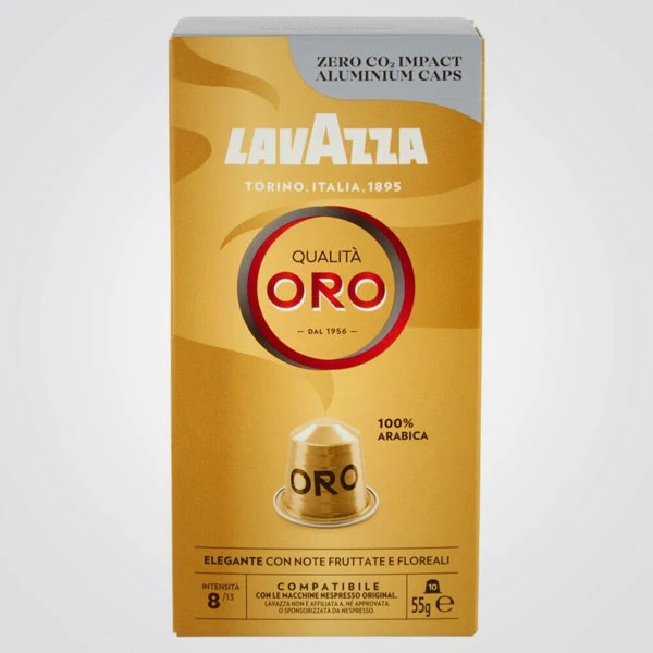 Kaffeekapseln Nespresso* kompatibel Gold Qualität 10 Kapseln