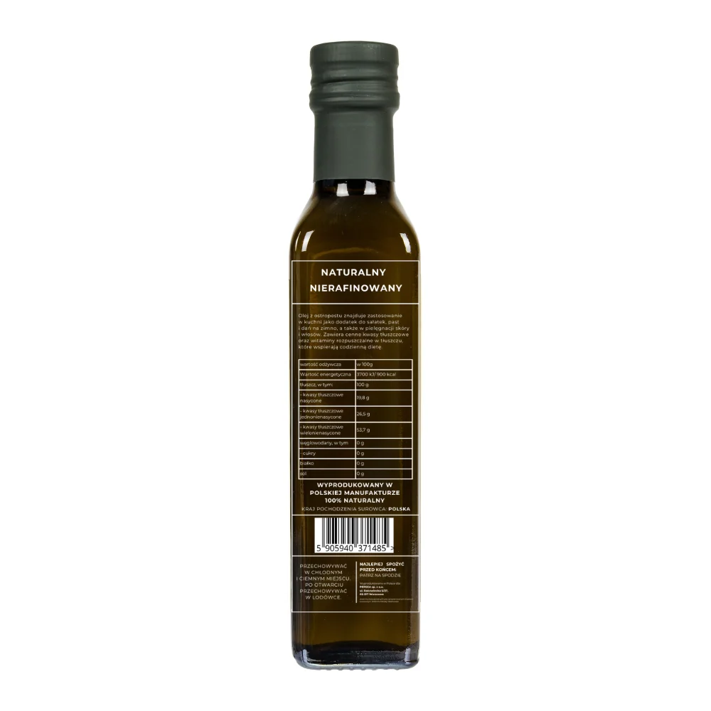 Kaltgepresstes Distelöl 250ml ZIELARZPOLSKI.PL