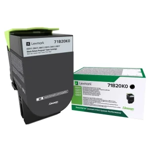 LEXMARK Toner-Modul return schwarz 71B20K0 CS31/41/51x 3000 Seiten