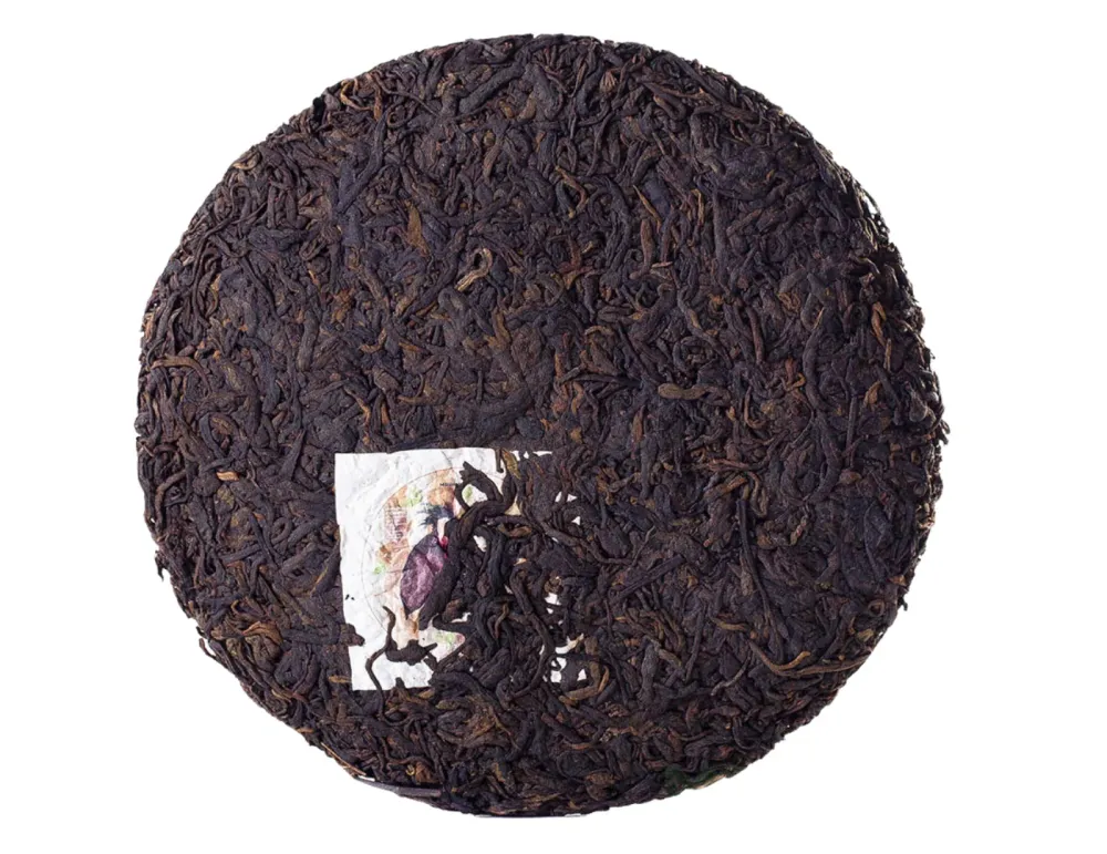Menghai Yesheng Shu Puer (Rohmaterial von wilden Teebäumen, geerntet 2018, gepresst 2019), 357 g