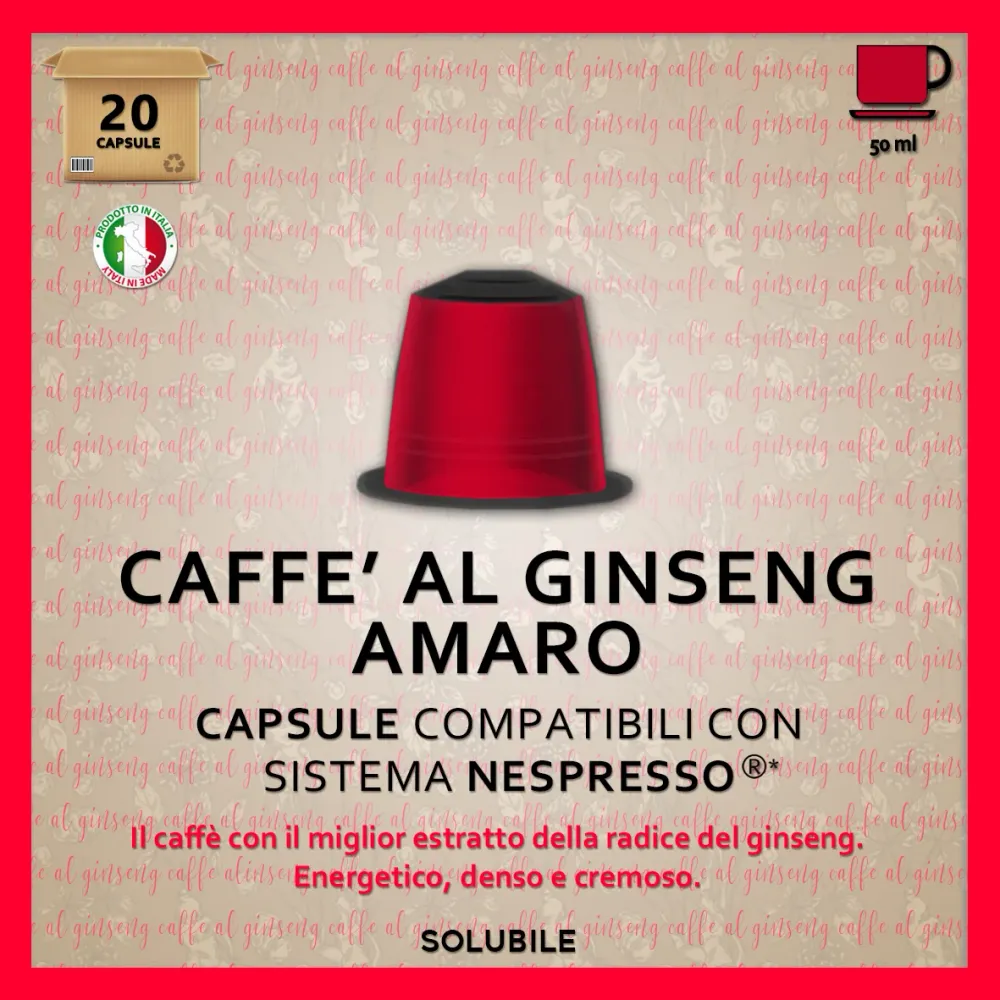 Nespresso-kompatibler Bitter Ginseng* 20 Kapseln