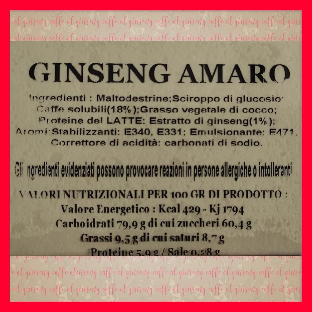 Nespresso-kompatibler Bitter Ginseng* 20 Kapseln