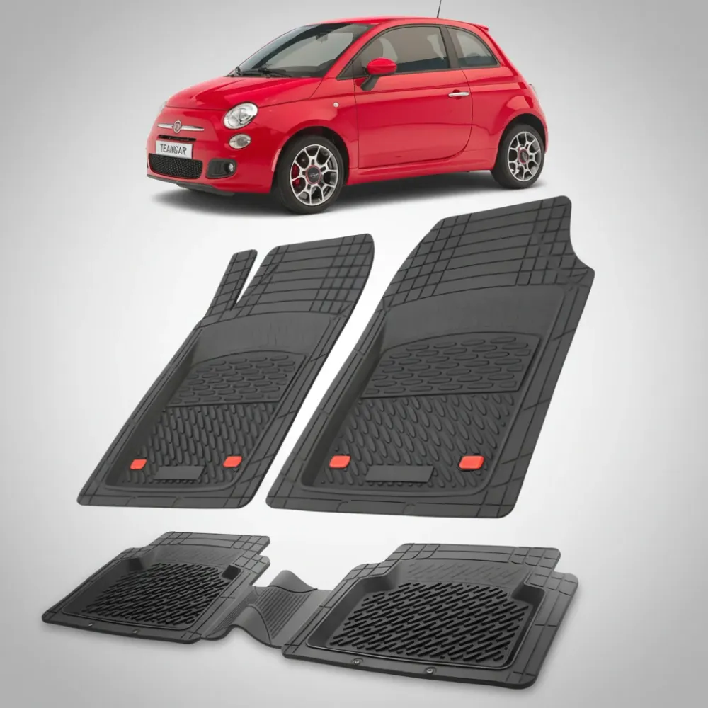 Passende Fußmatten für Fiat 500 Schrägheck (2007–2015) | Schwarz