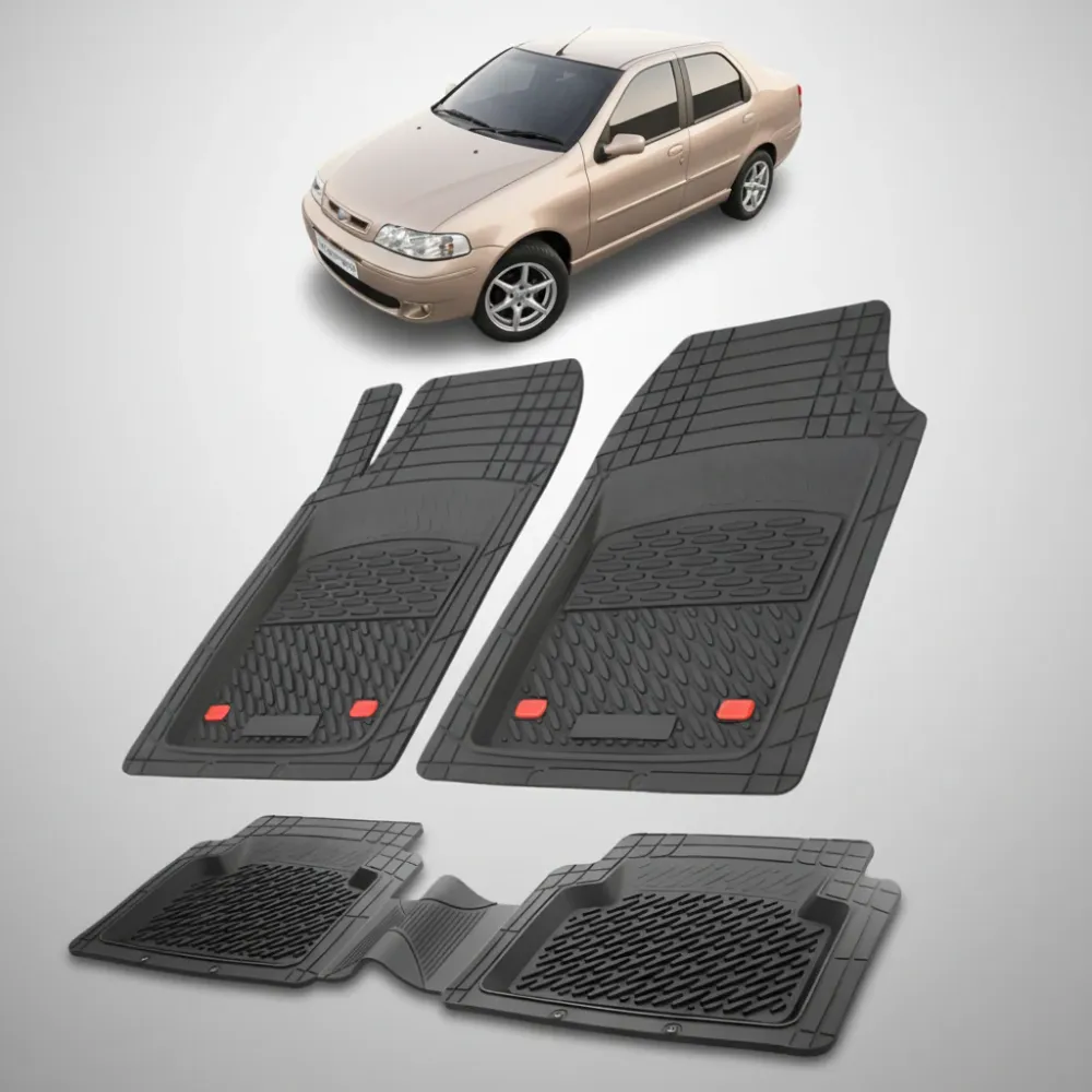 Passende Fußmatten für Fiat Albea Limousine 178 (2002–2006) | Schwarz