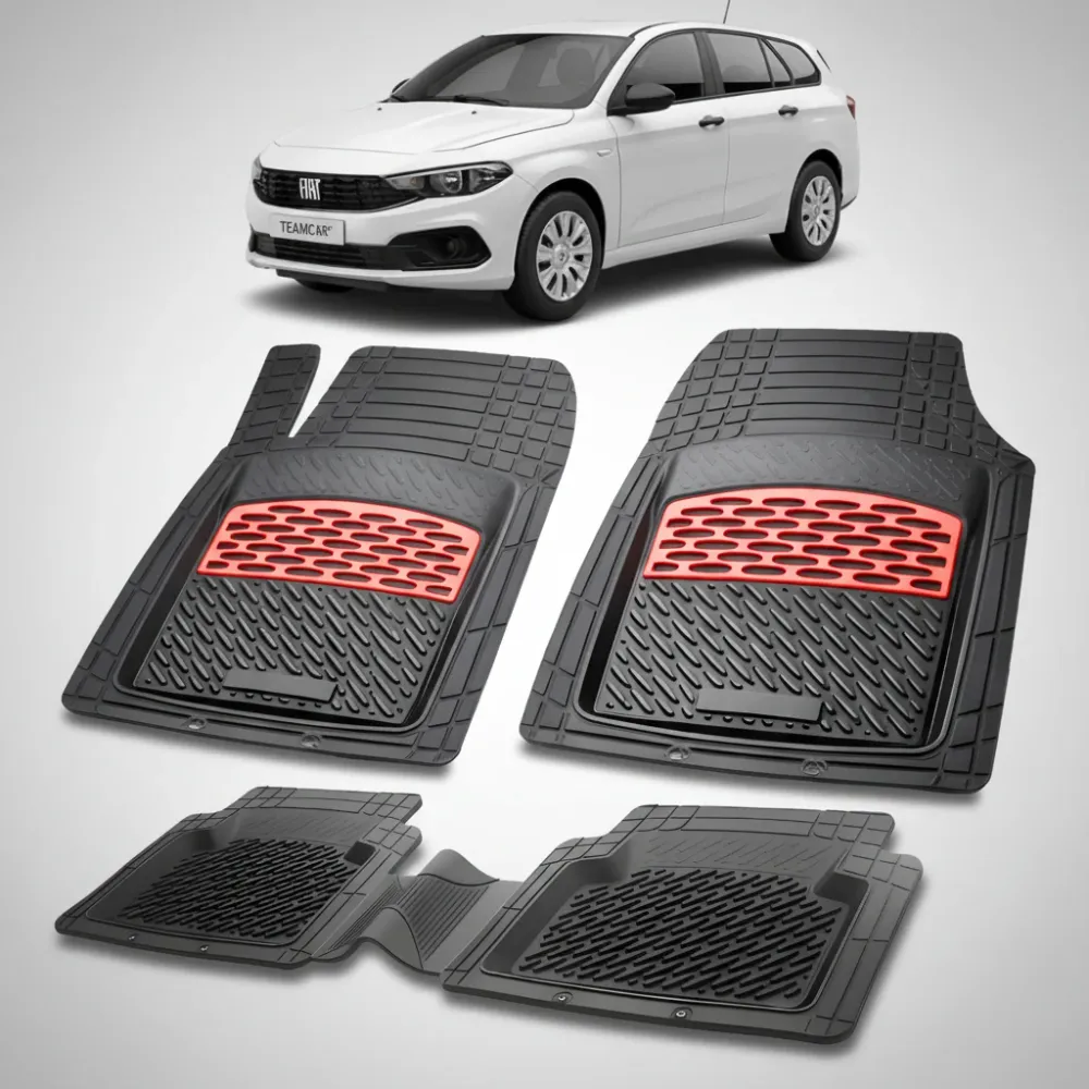 Passende Fußmatten für Fiat Tipo und Egea Kombi (Facelift 2020–2026) | Rot