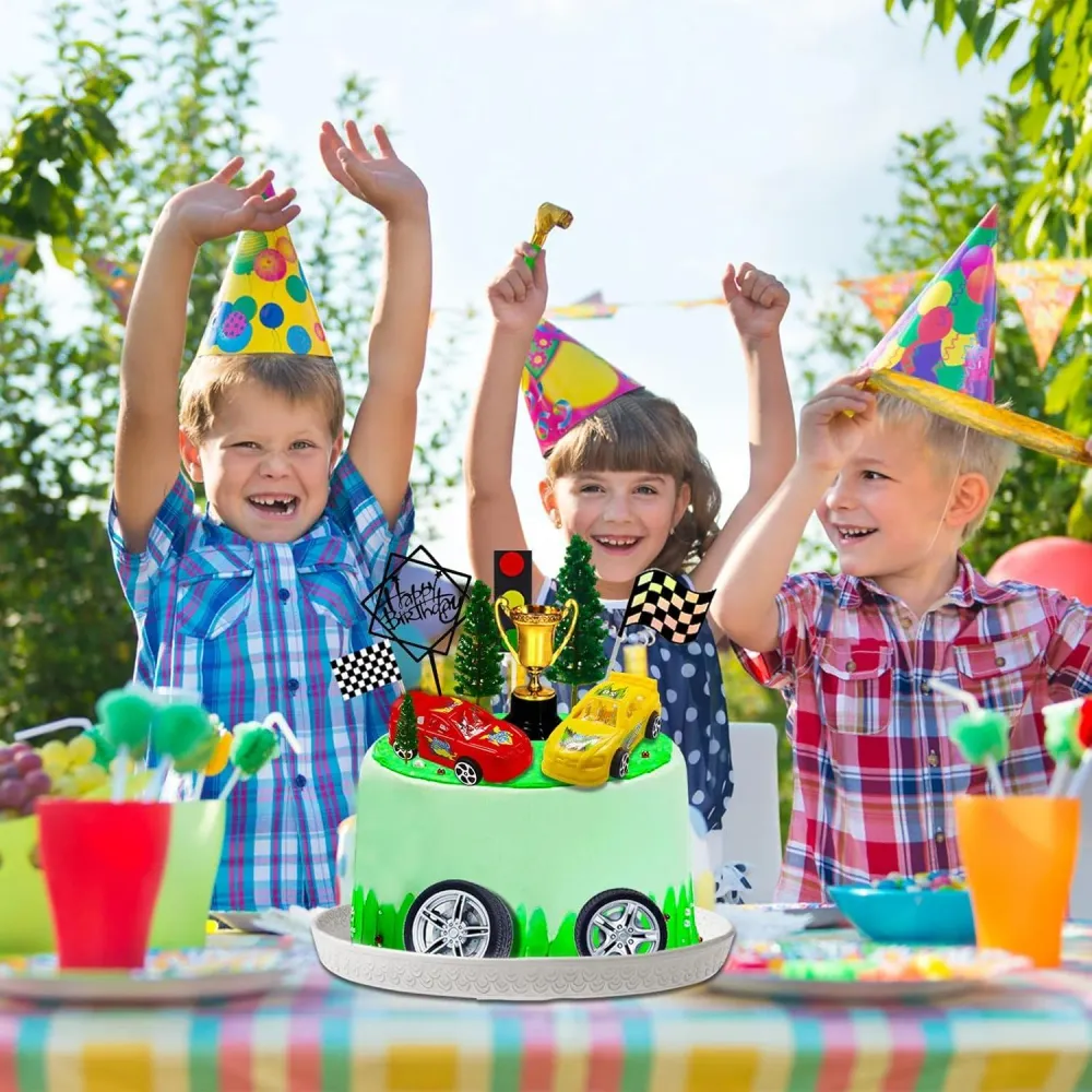 Racing Car Cake Decorations 38pcs Birthday Cake Topper Set