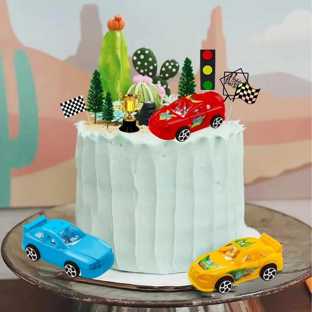 Racing Car Cake Decorations 38pcs Birthday Cake Topper Set