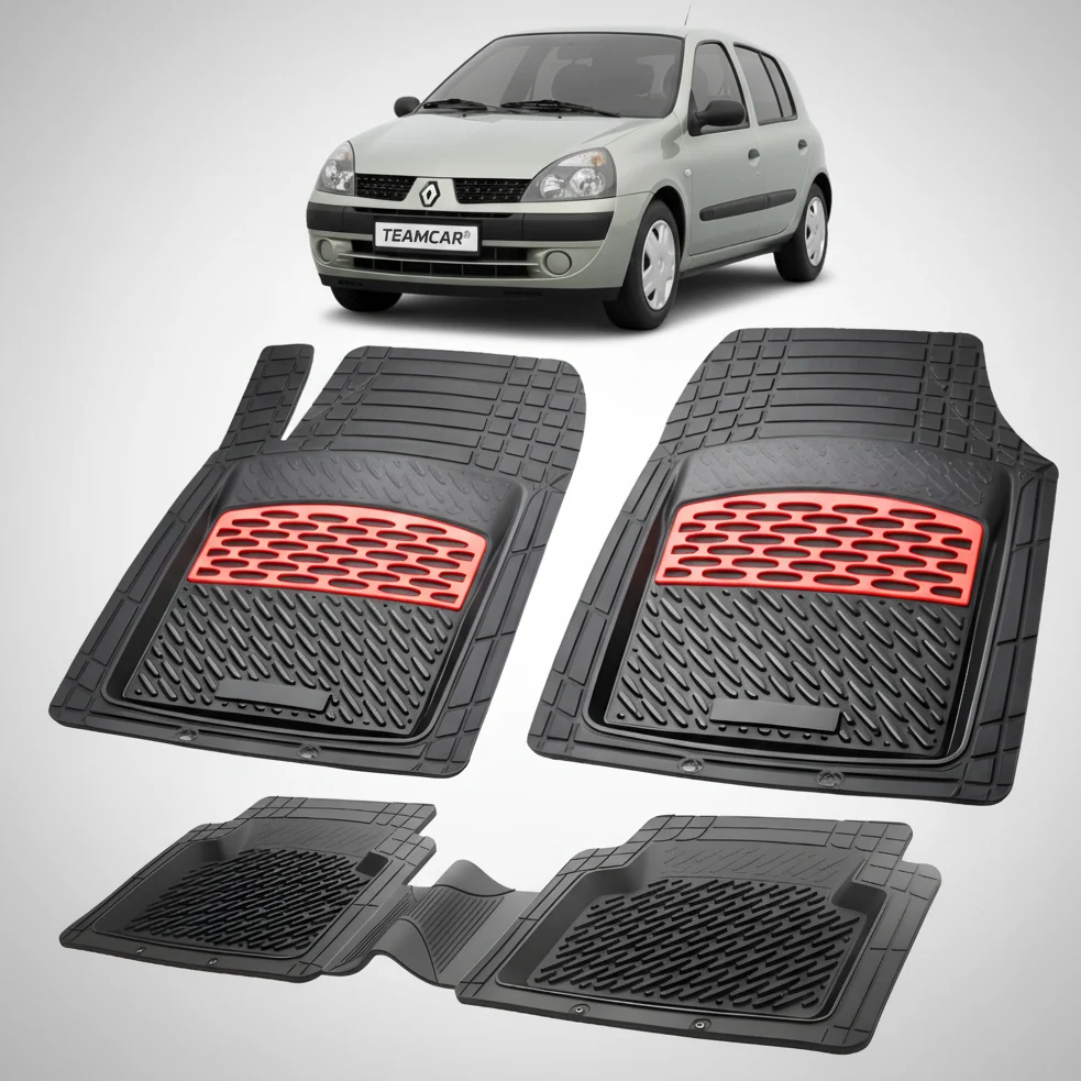Renault Clio II Fußmatten (1998–2005) | Rot