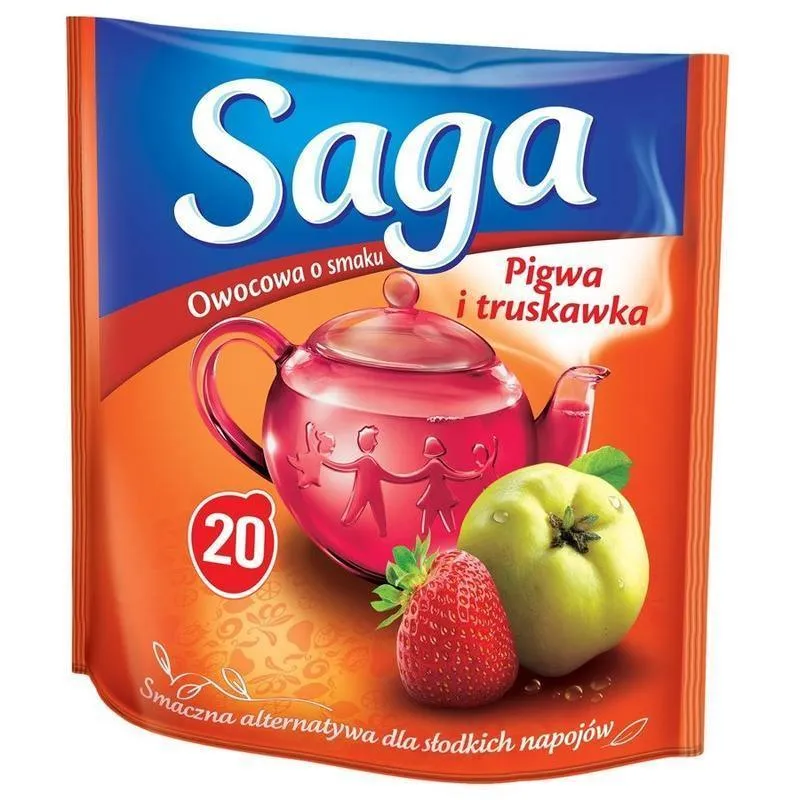 Saga ''Pigwa Truskawka'' Quitten-Erdbeertee 20x1,7g 34g