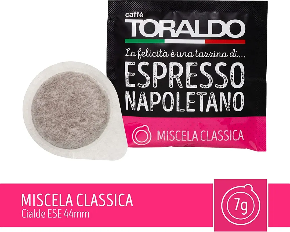 50 Schoten ESE 44mm Caffè Toraldo Klassische Mischung