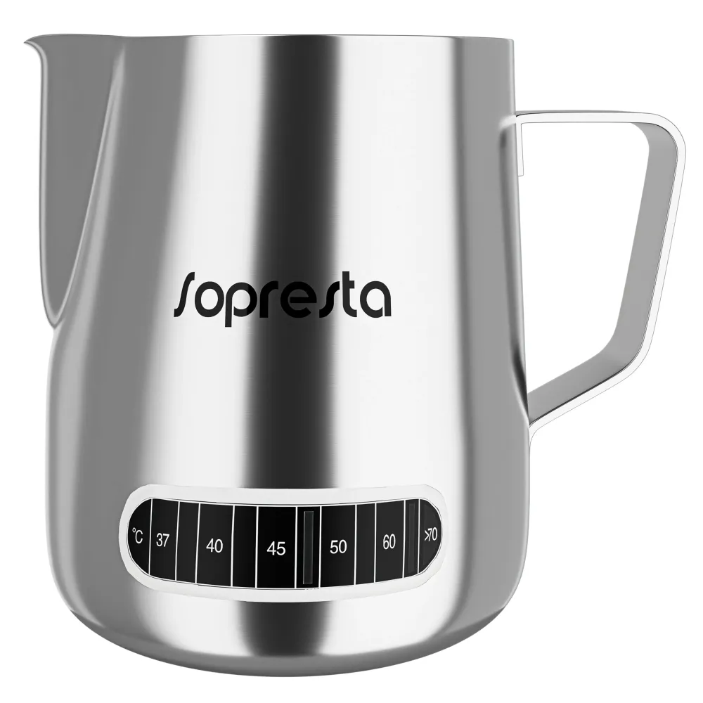 Sopresta Milchkanne mit Temperaturmesser (600 ml)