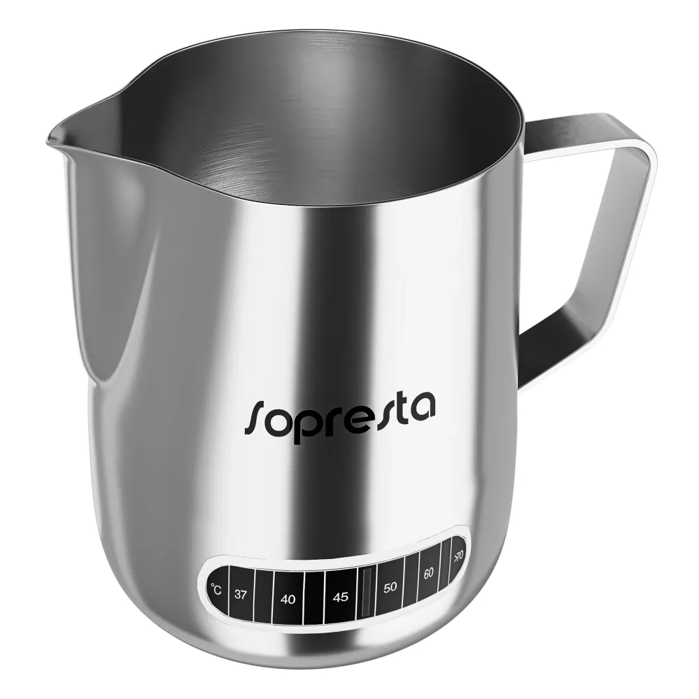 Sopresta Milchkanne mit Temperaturmesser (600 ml)