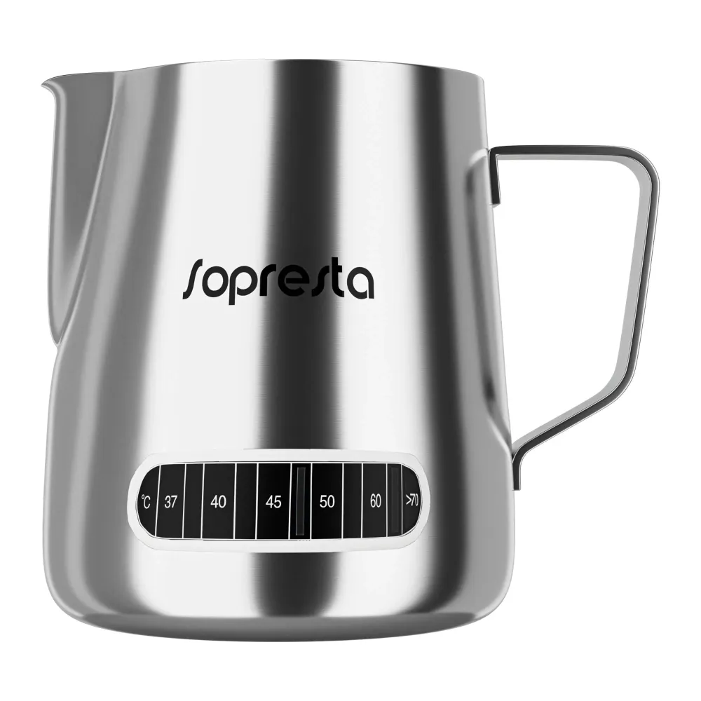 Sopresta Milchkanne mit Temperaturmesser (600 ml)