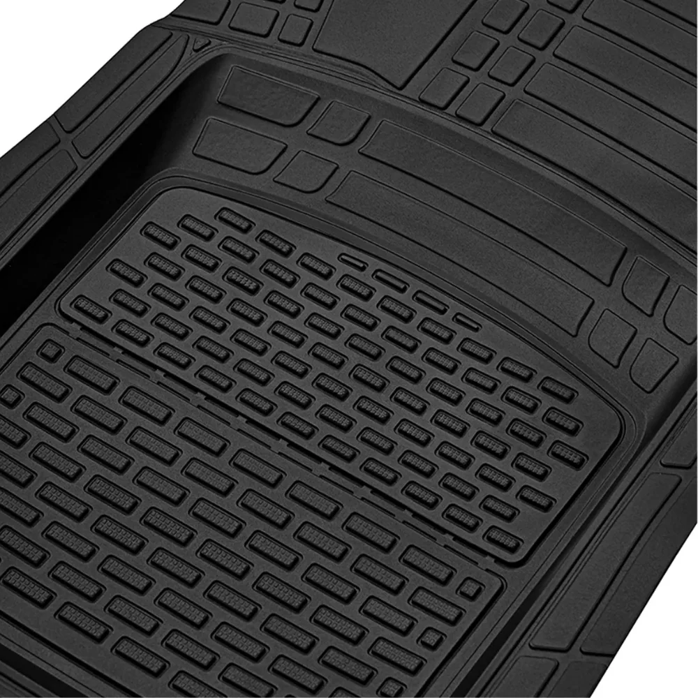 TeamCar® Automatten für Kia Rio DC (2000–2005) – Schwarz – Strapazierfähige Gummimatte
