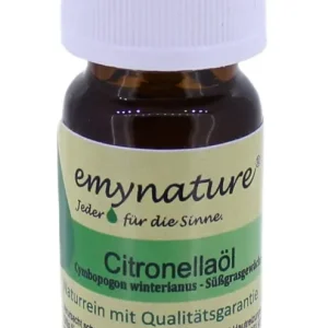 Ätherisches Öl Citronella 100 % naturrein, Inhalt 10 ml Zitronelle rein ätherisch