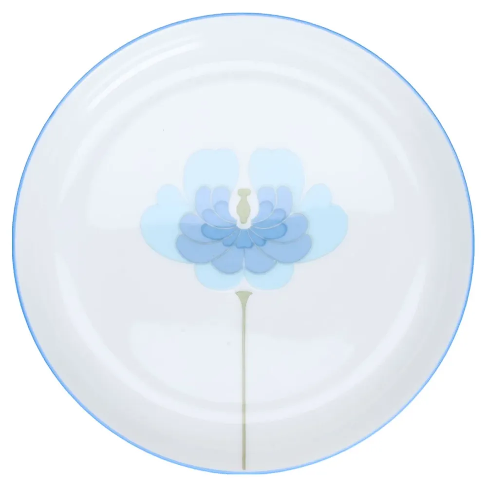 Untertasse für Kaffee mit Blumendekor