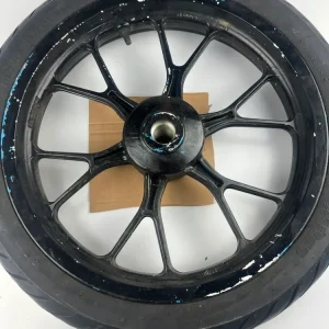 vordere Gussfelge mit Reifen, Derbi/Aprilia ab 2011, 100/80-17, 15mm Achsdurchmesser