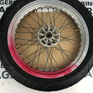 vordere Speichenfelge mit Reifen, Derbi/Aprilia/Gilera, 110/80-17, 15mm Achsdurchmesser