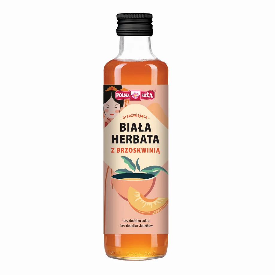 Weißer Tee mit Pfirsich 250ml POLSKA RÓŻ