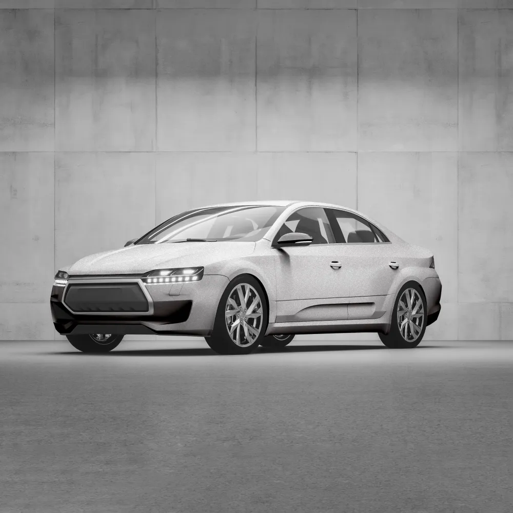3D-Fahrzeugfolie 2080-G120 | White Aluminium